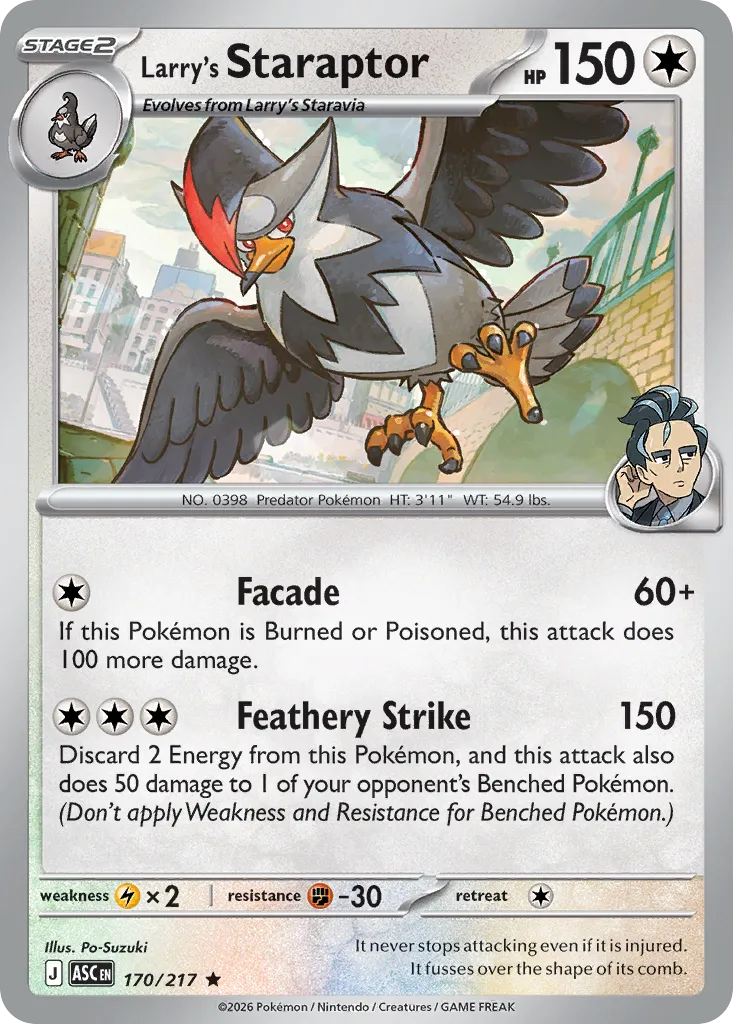 Larry's Staraptor — ME: Ascended Heroes — Pokémon