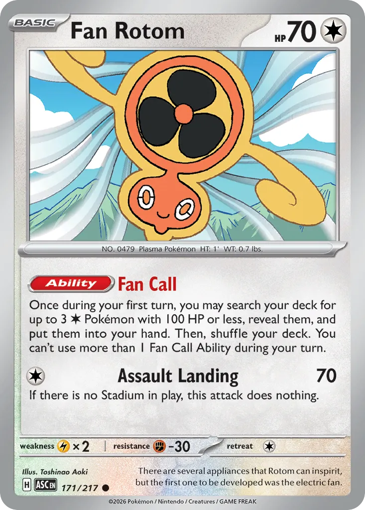 Fan Rotom — ME: Ascended Heroes — Pokémon