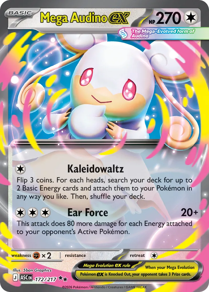 Mega Audino ex — ME: Ascended Heroes — Pokémon