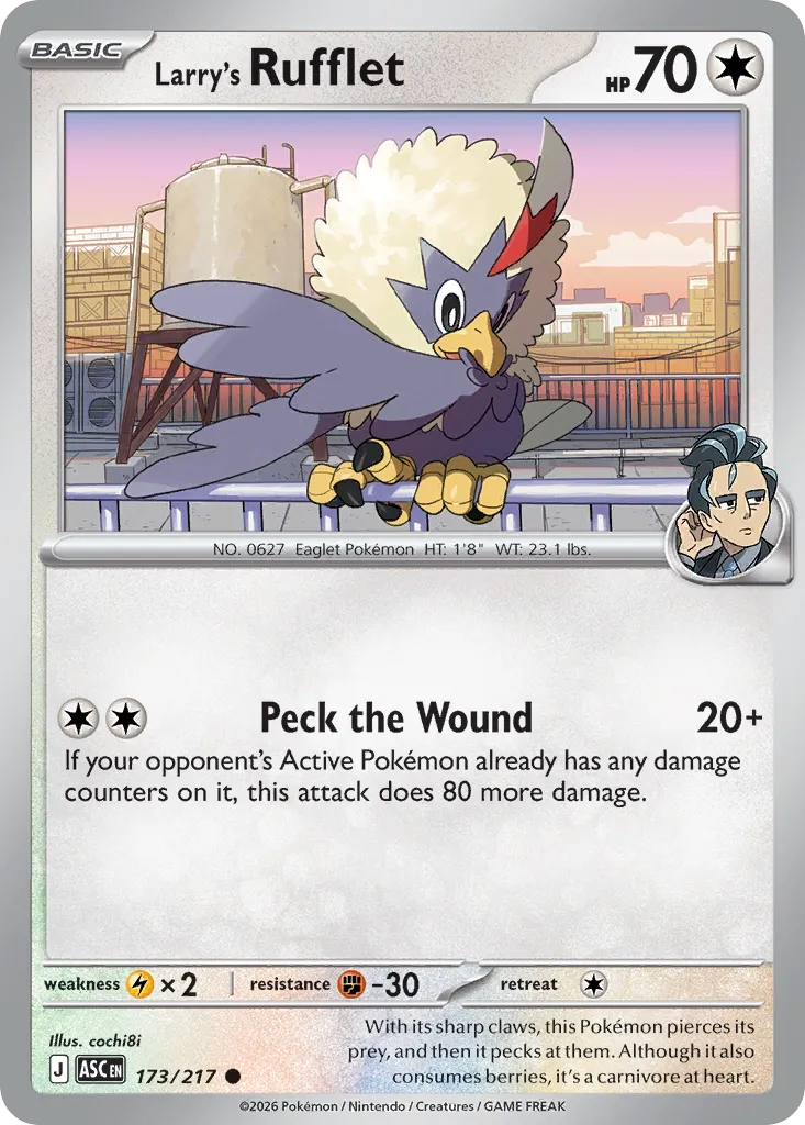 Larry's Rufflet — ME: Ascended Heroes — Pokémon