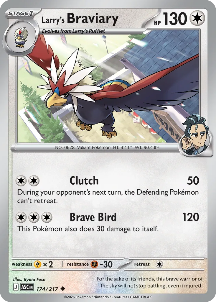 Larry's Braviary — ME: Ascended Heroes — Pokémon