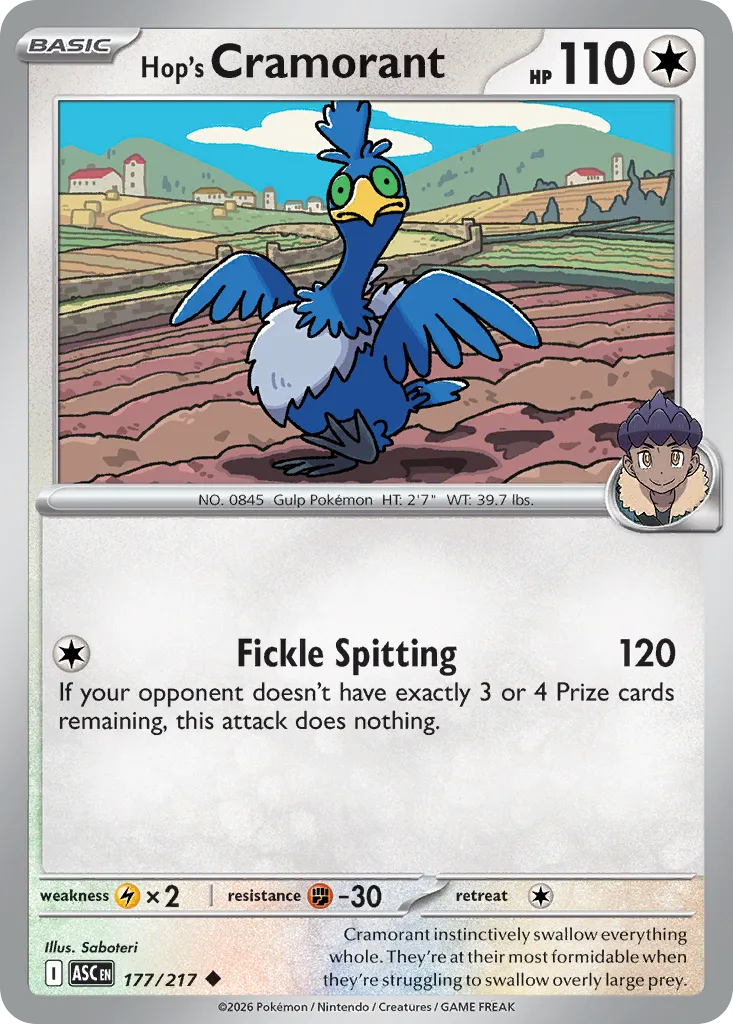 Hop's Cramorant — ME: Ascended Heroes — Pokémon