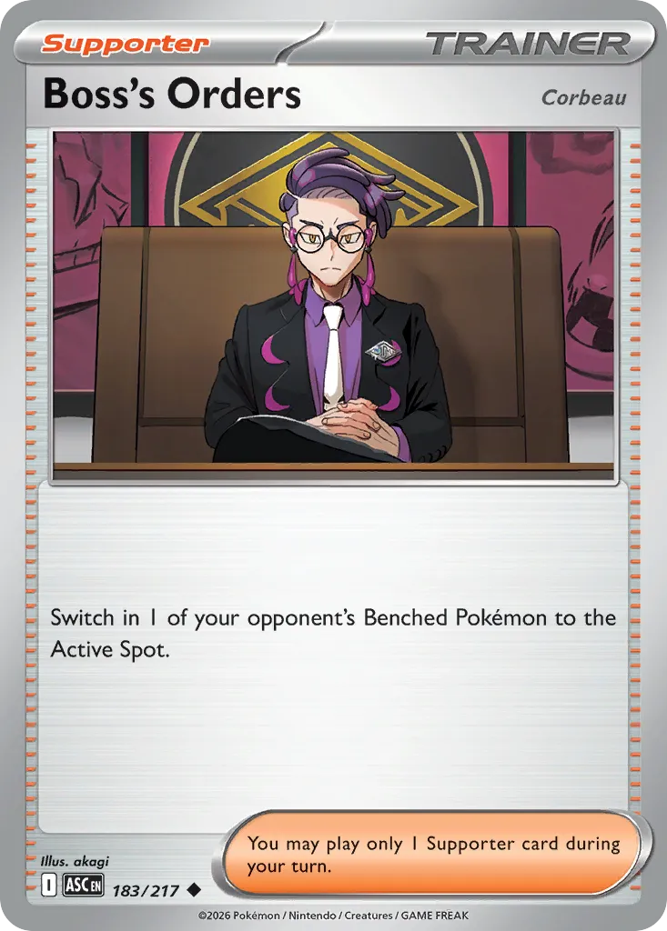 Boss's Orders — ME: Ascended Heroes — Pokémon