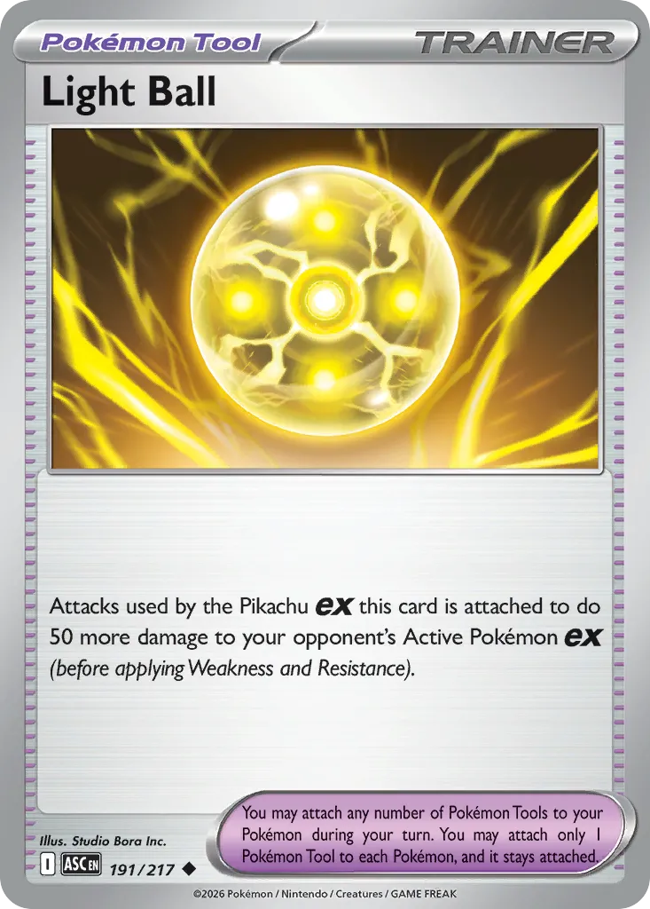 Light Ball — ME: Ascended Heroes — Pokémon
