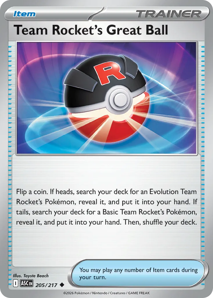 Super Ball de la Team Rocket — ME: Ascended Heroes — Pokémon