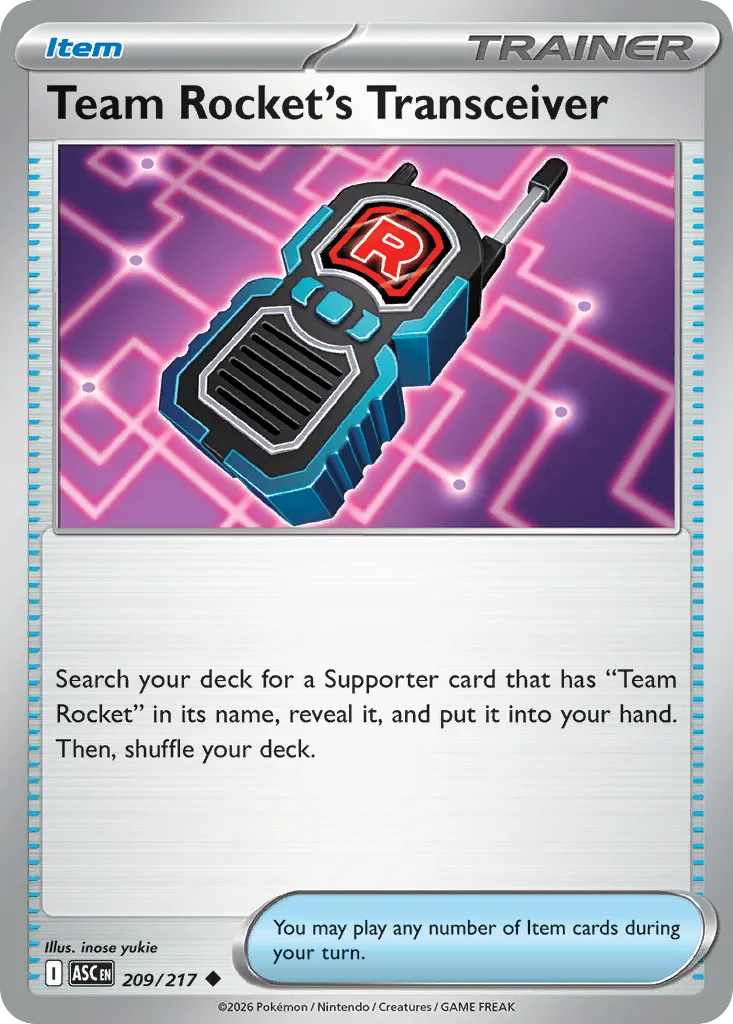 Émetteur-Récepteur de la Team Rocket — ME: Ascended Heroes — Pokémon