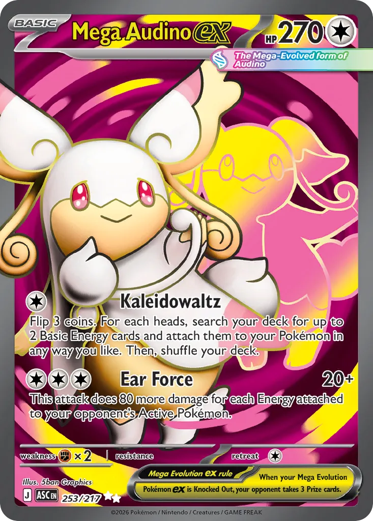 Mega Audino ex — ME: Ascended Heroes — Pokemon