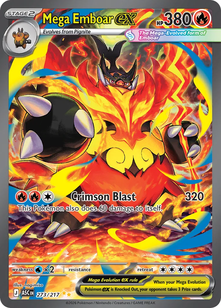 Mega Emboar ex — ME: Ascended Heroes — Pokemon