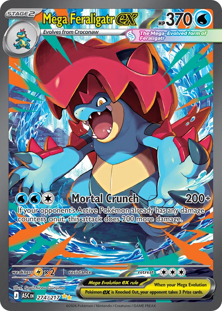 Mega Feraligatr ex — ME: Ascended Heroes — Pokémon