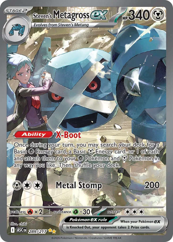 Steven's Metagross ex — ME: Ascended Heroes — Pokemon