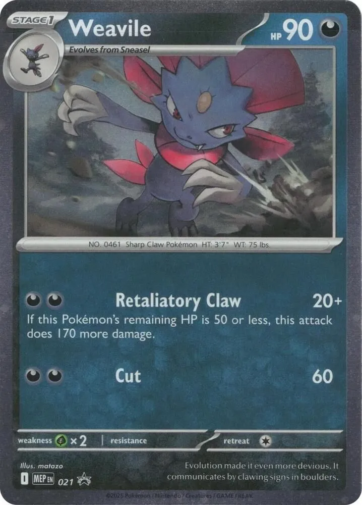 Weavile — ME: Mega Evolution Promo — Pokémon