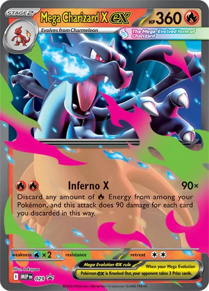 Mega Charizard X ex — ME: Mega Evolution Promo — Pokemon