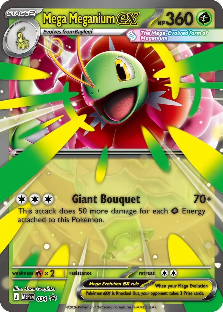 Mega Meganium ex — ME: Mega Evolution Promo — Pokémon