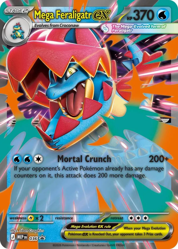 Mega Feraligatr ex — ME: Mega Evolution Promo — Pokémon