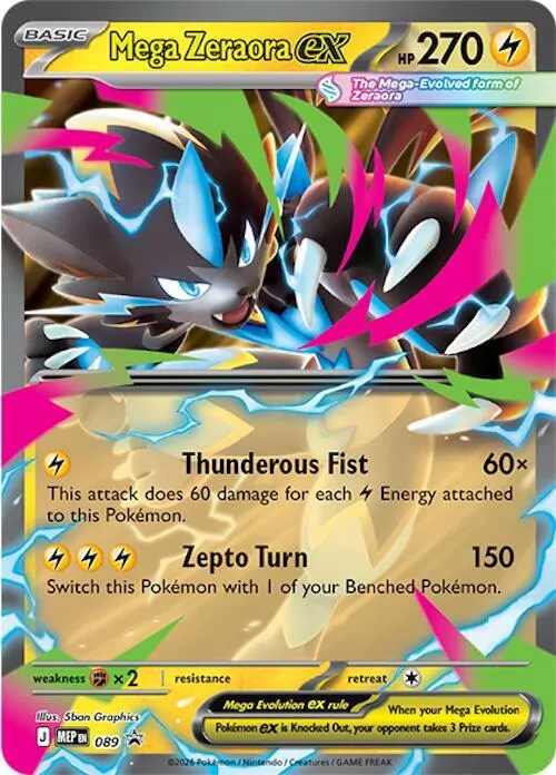 Mega Zeraora ex — ME: Mega Evolution Promo — Pokémon