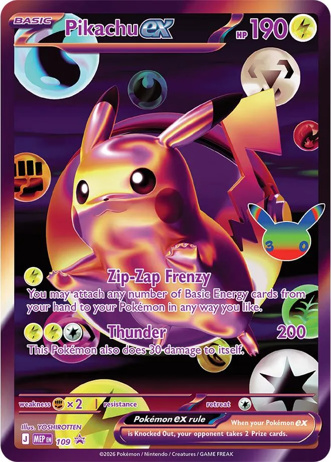 Pikachu ex — ME: Mega Evolution Promo — Pokémon