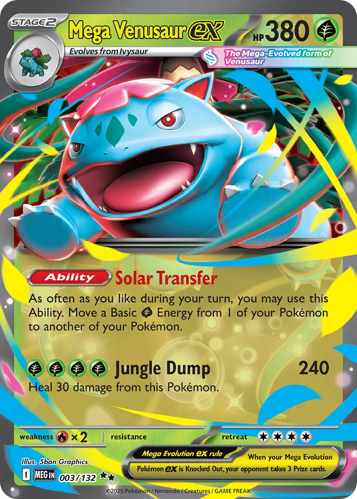 Mega Florizarre ex from ME01: Mega Evolution - Pokemon