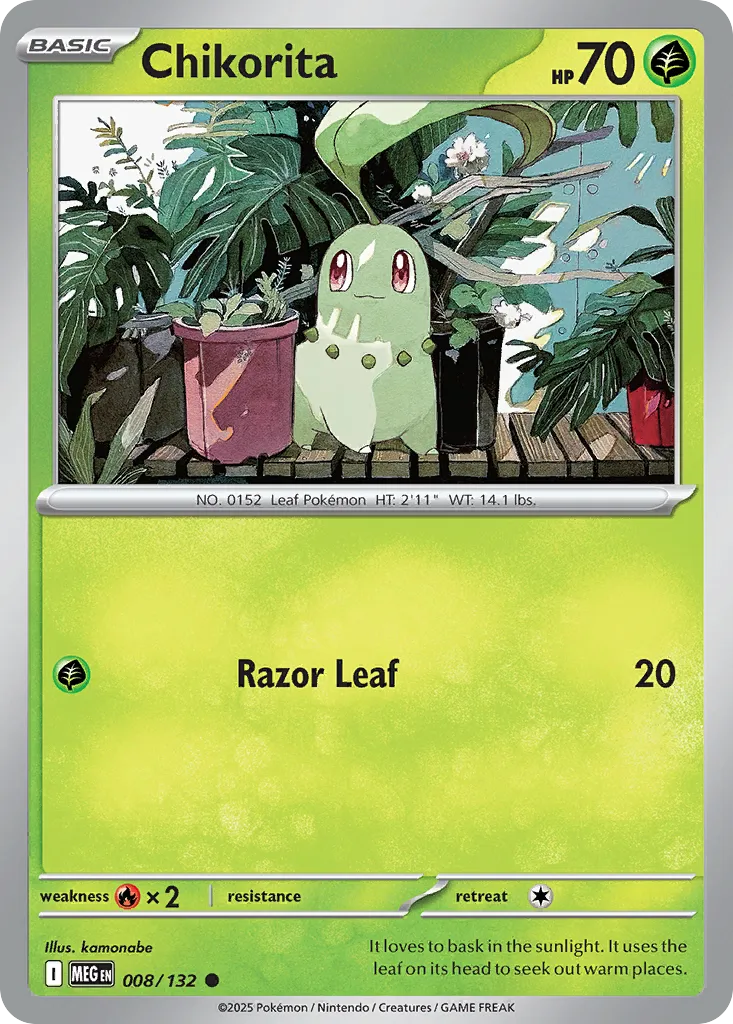Chikorita — ME01: Mega Evolution — Pokémon
