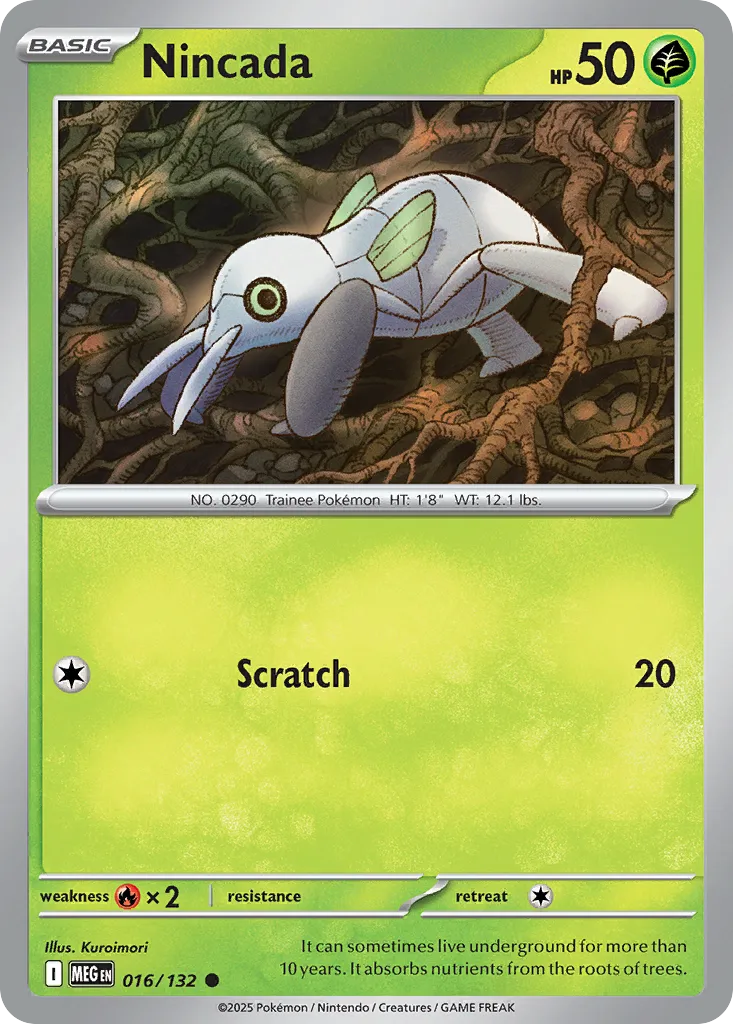 Nincada — ME01: Mega Evolution — Pokémon