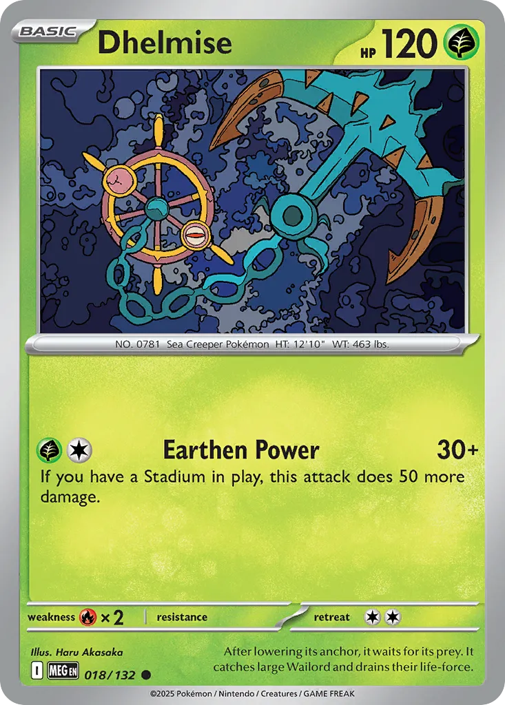 Dhelmise — ME01: Mega Evolution — Pokémon
