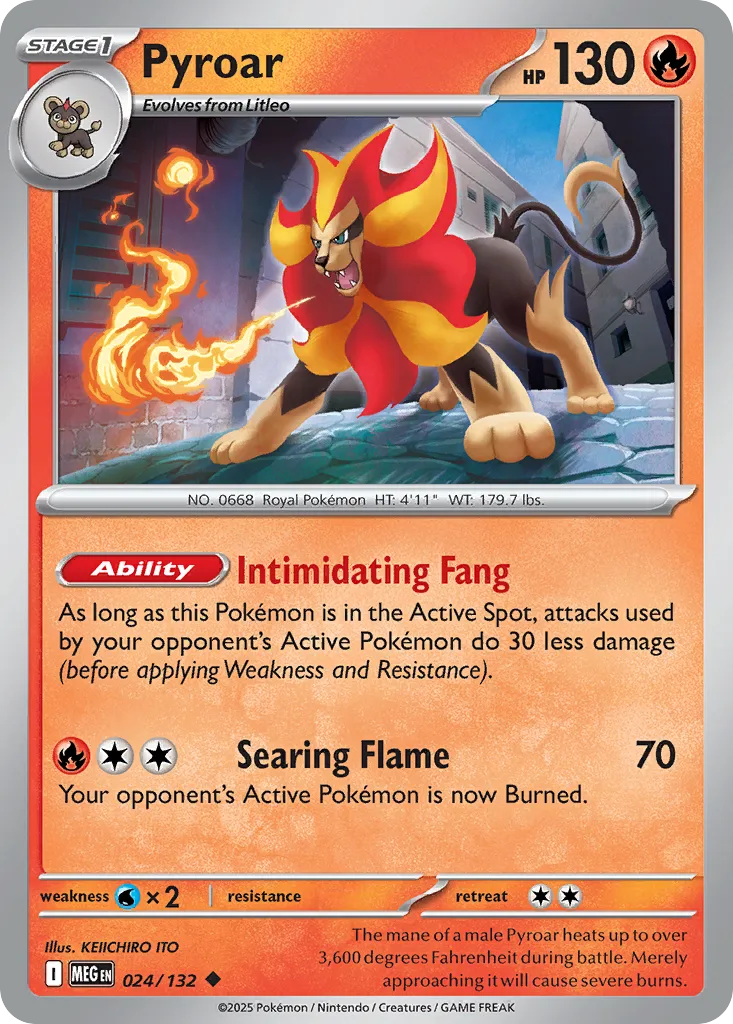 Pyroar — ME01: Mega Evolution — Pokémon