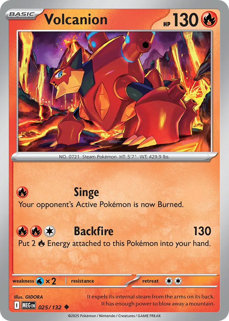 Volcanion — ME01: Mega Evolution — Pokémon