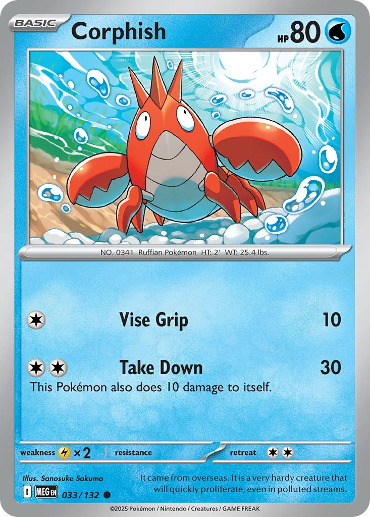 Corphish — ME01: Mega Evolution — Pokemon