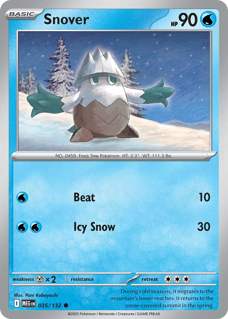 Snover — ME01: Mega Evolution — Pokémon