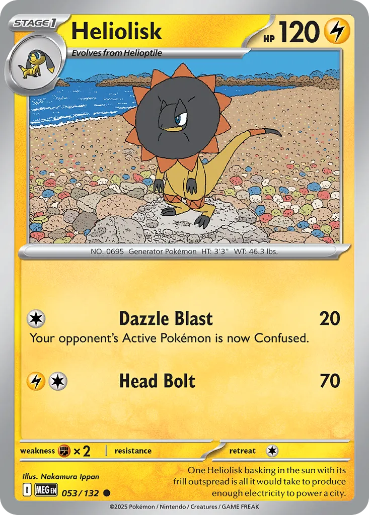 Heliolisk — ME01: Mega Evolution — Pokémon