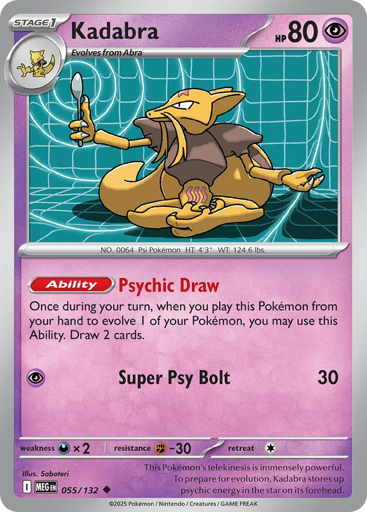 Kadabra — ME01: Mega Evolution — Pokémon