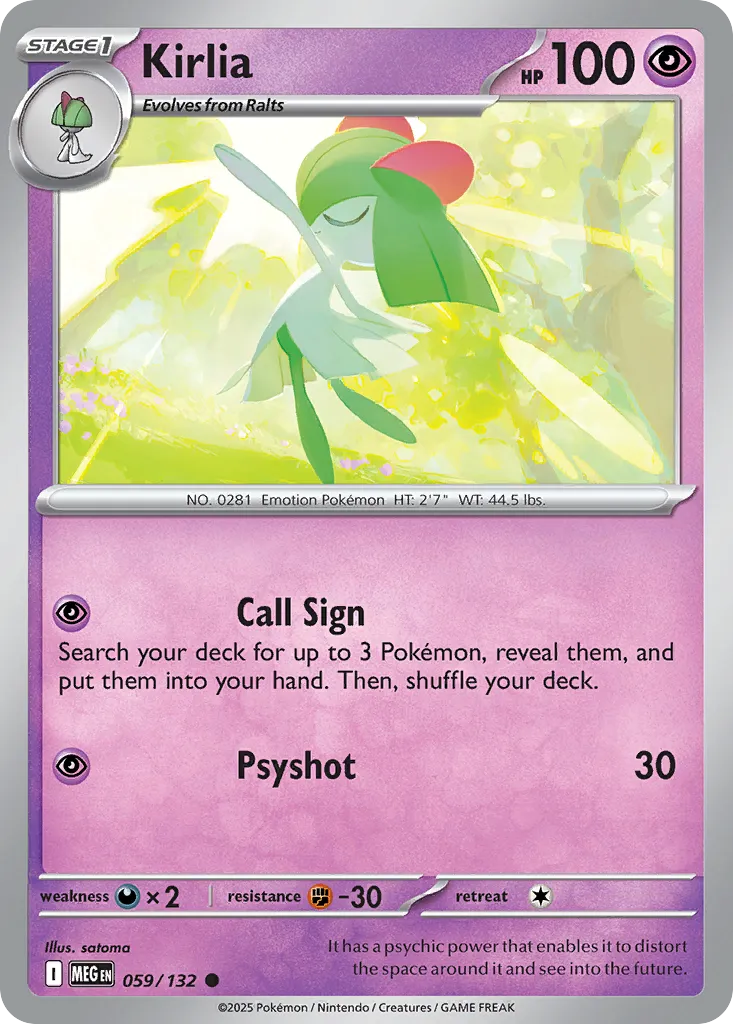Kirlia — ME01: Mega Evolution — Pokémon