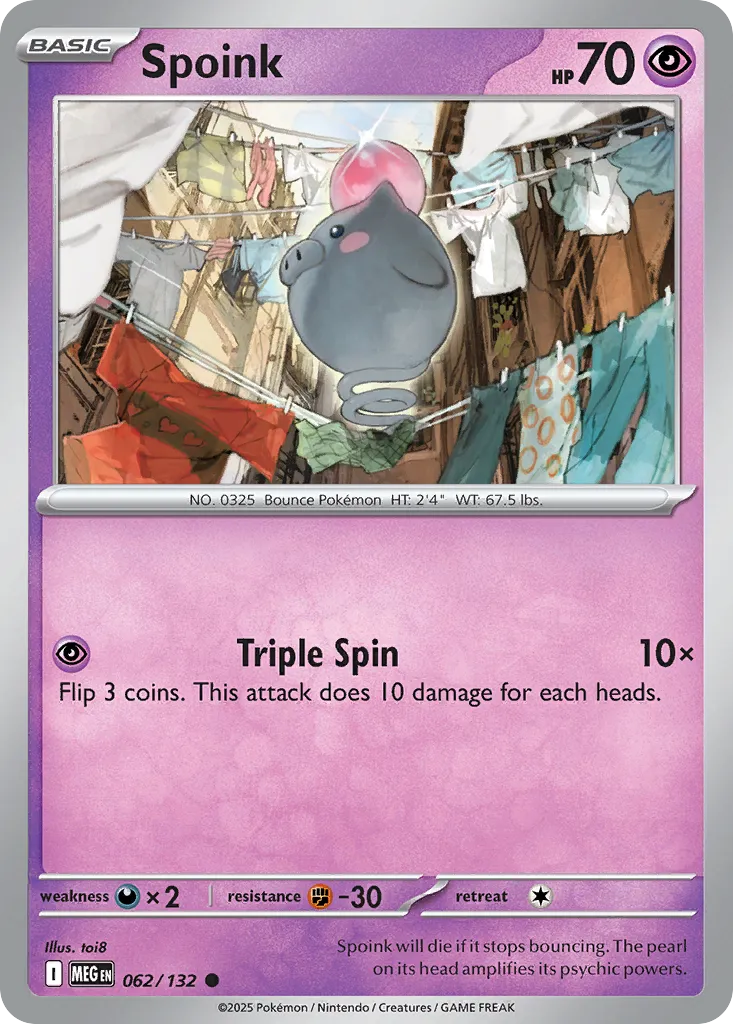 Spoink — ME01: Mega Evolution — Pokémon