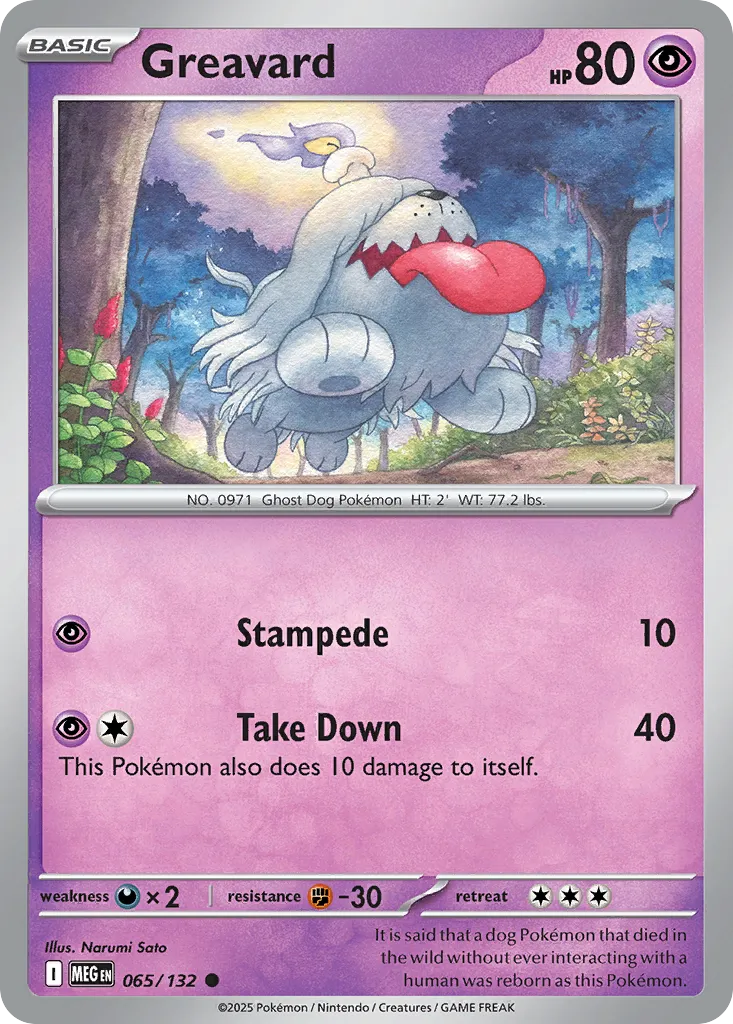 Greavard — ME01: Mega Evolution — Pokémon