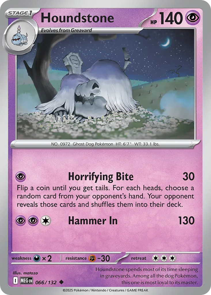 Houndstone — ME01: Mega Evolution — Pokémon