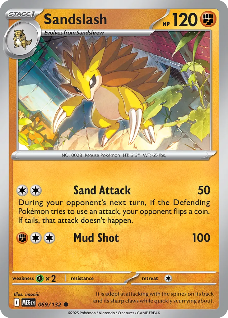 Sandslash — ME01: Mega Evolution — Pokémon