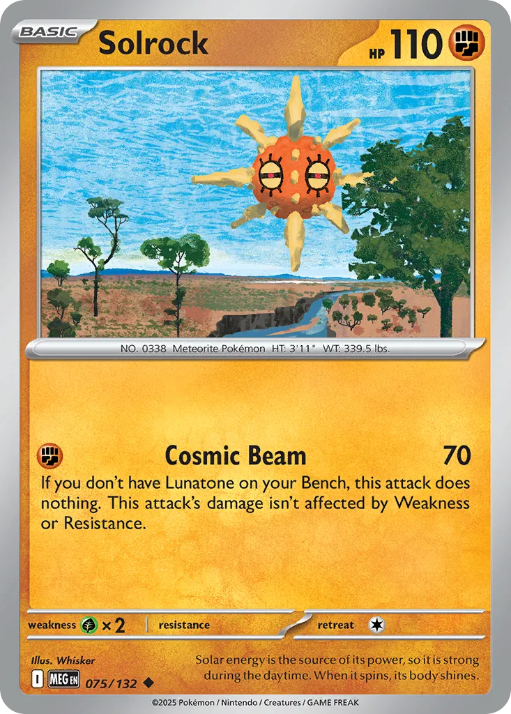 Solrock — ME01: Mega Evolution — Pokémon