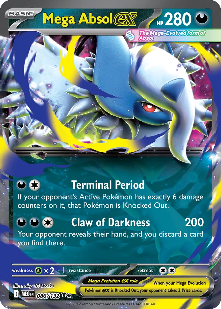 Mega Absol ex — ME01: Mega Evolution — Pokémon