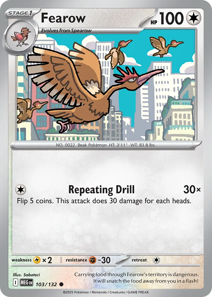 Fearow — ME01: Mega Evolution — Pokémon