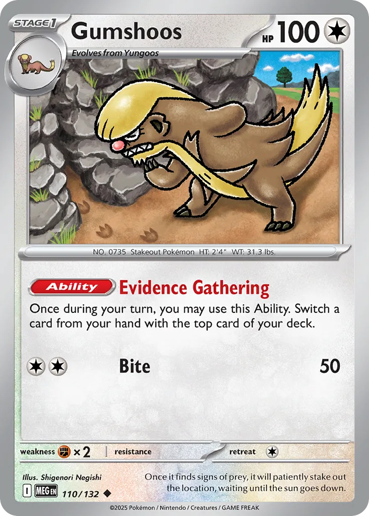 Gumshoos — ME01: Mega Evolution — Pokémon