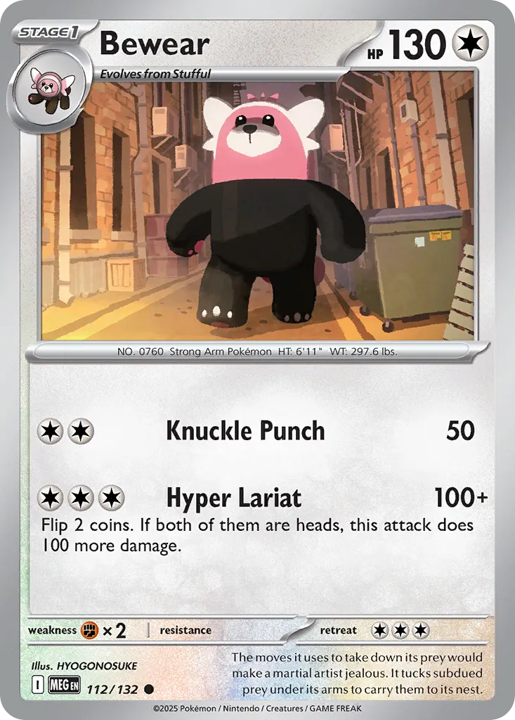 Bewear — ME01: Mega Evolution — Pokémon