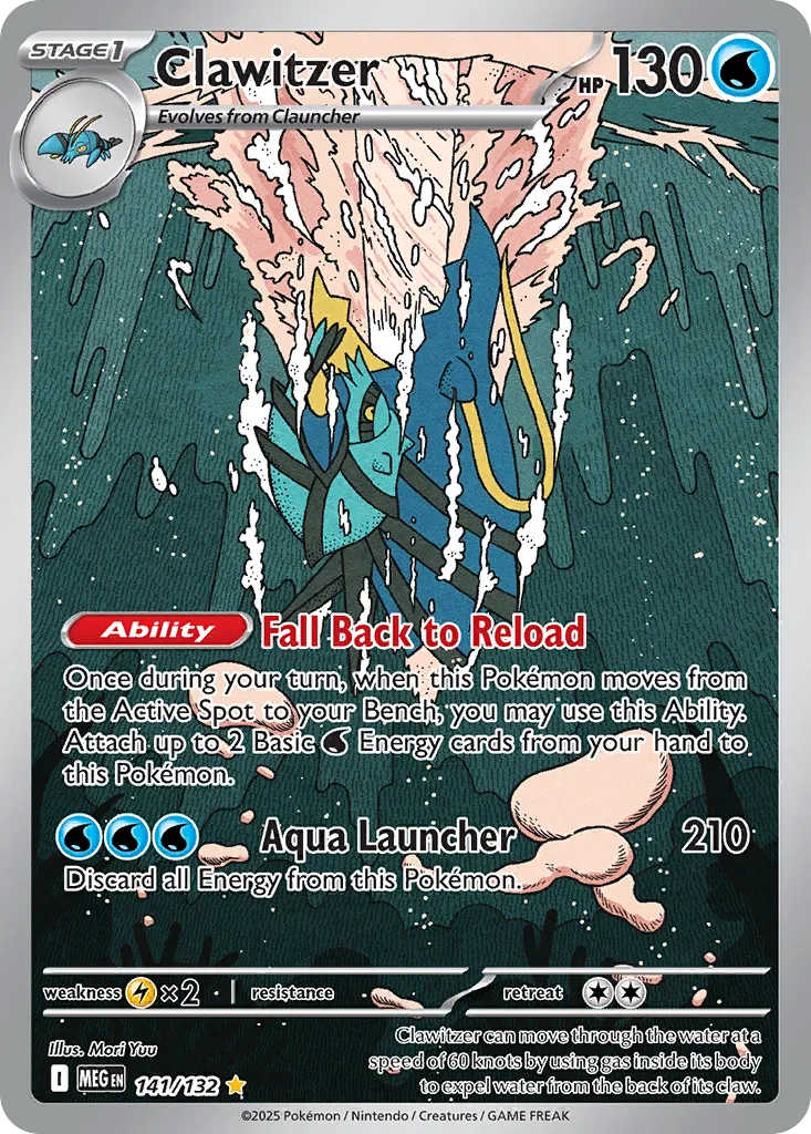 Clawitzer — ME01: Mega Evolution — Pokémon