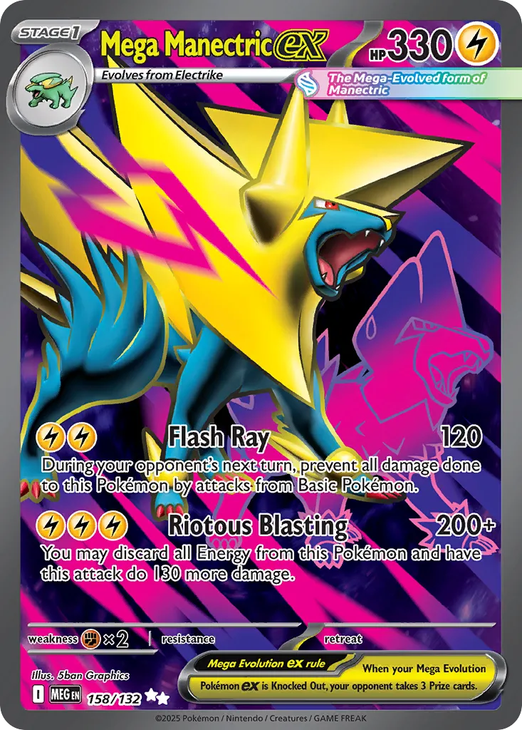 Mega Manectric ex — ME01: Mega Evolution — Pokémon