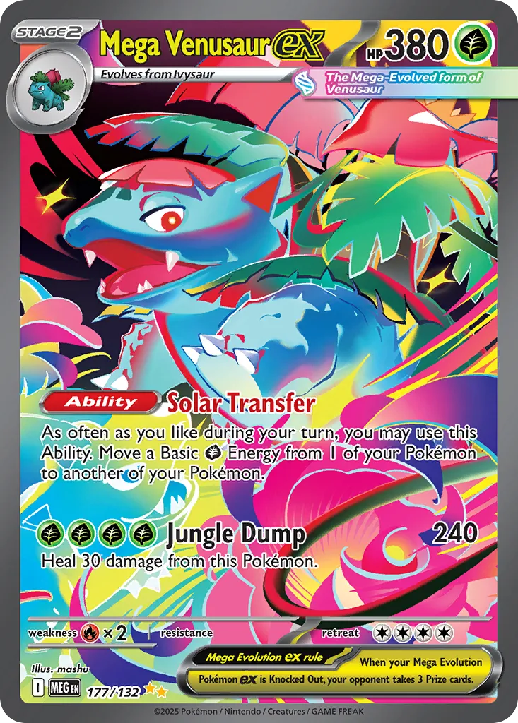 Mega Venusaur ex — ME01: Mega Evolution — Pokémon