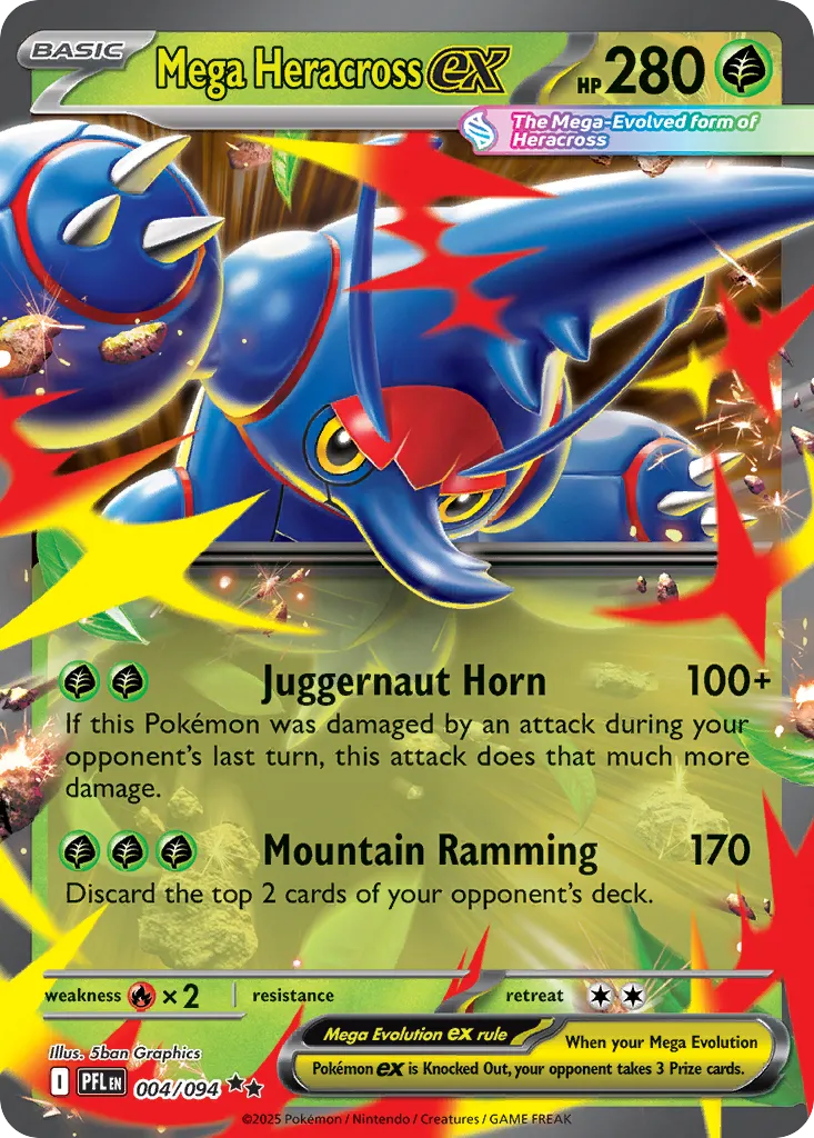 Mega Heracross ex — ME02: Phantasmal Flames — Pokémon