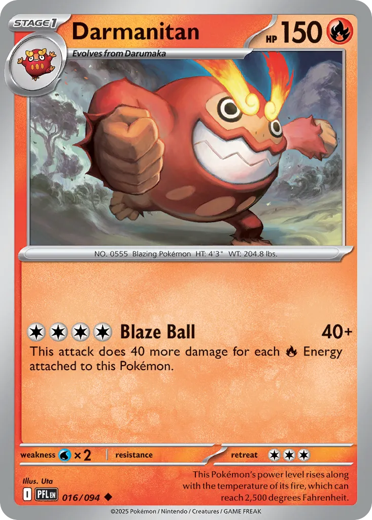 Darumacho — ME02: Phantasmal Flames — Pokémon