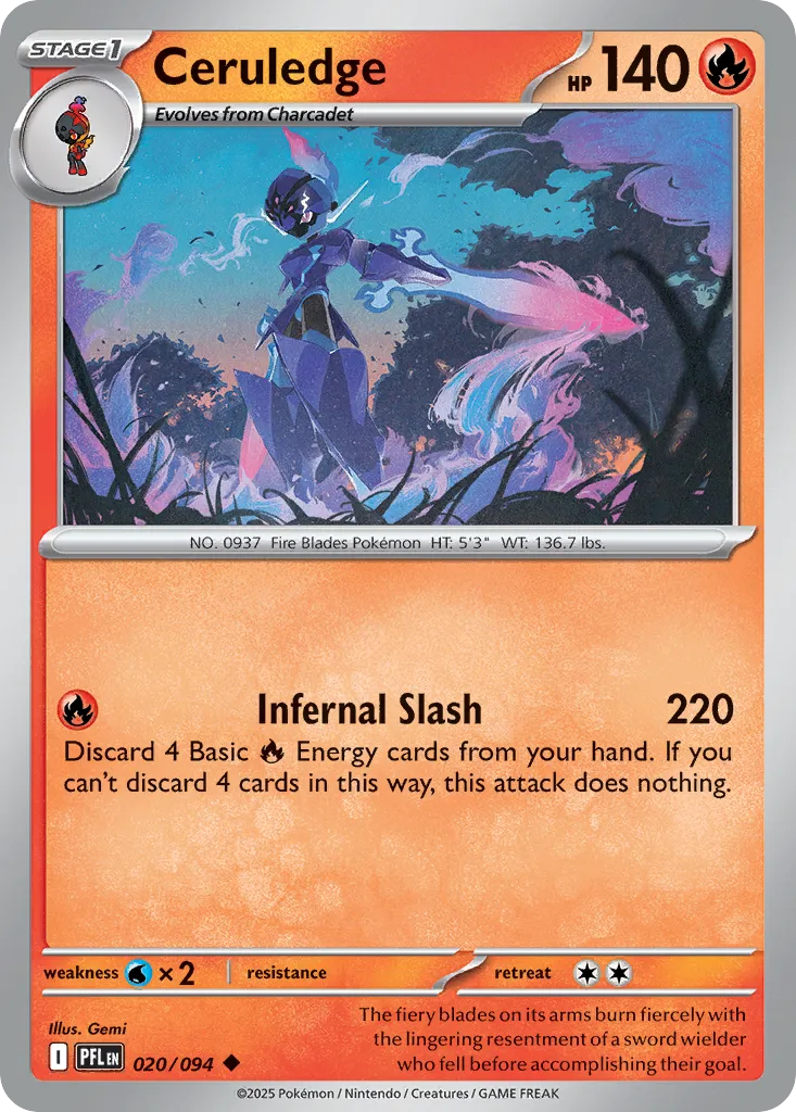 Ceruledge — ME02: Phantasmal Flames — Pokémon