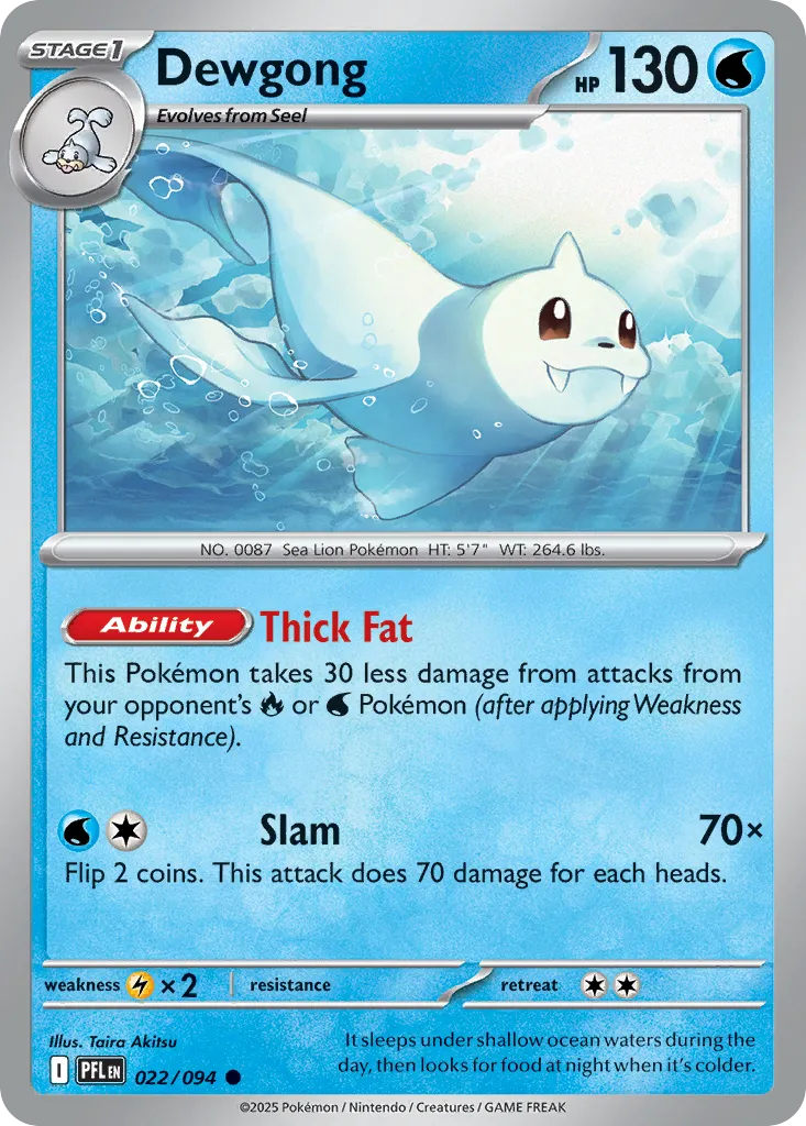 Dewgong — ME02: Phantasmal Flames — Pokémon