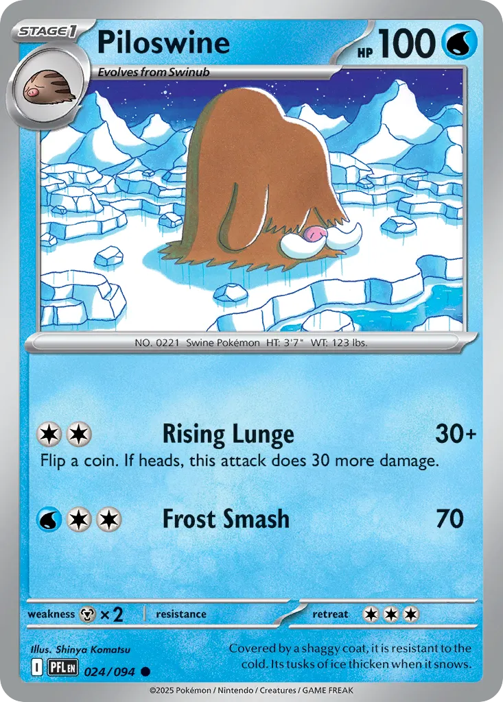 Piloswine — ME02: Phantasmal Flames — Pokémon