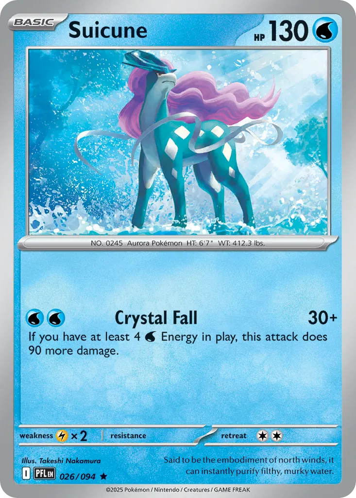 Suicune — ME02: Phantasmal Flames — Pokémon