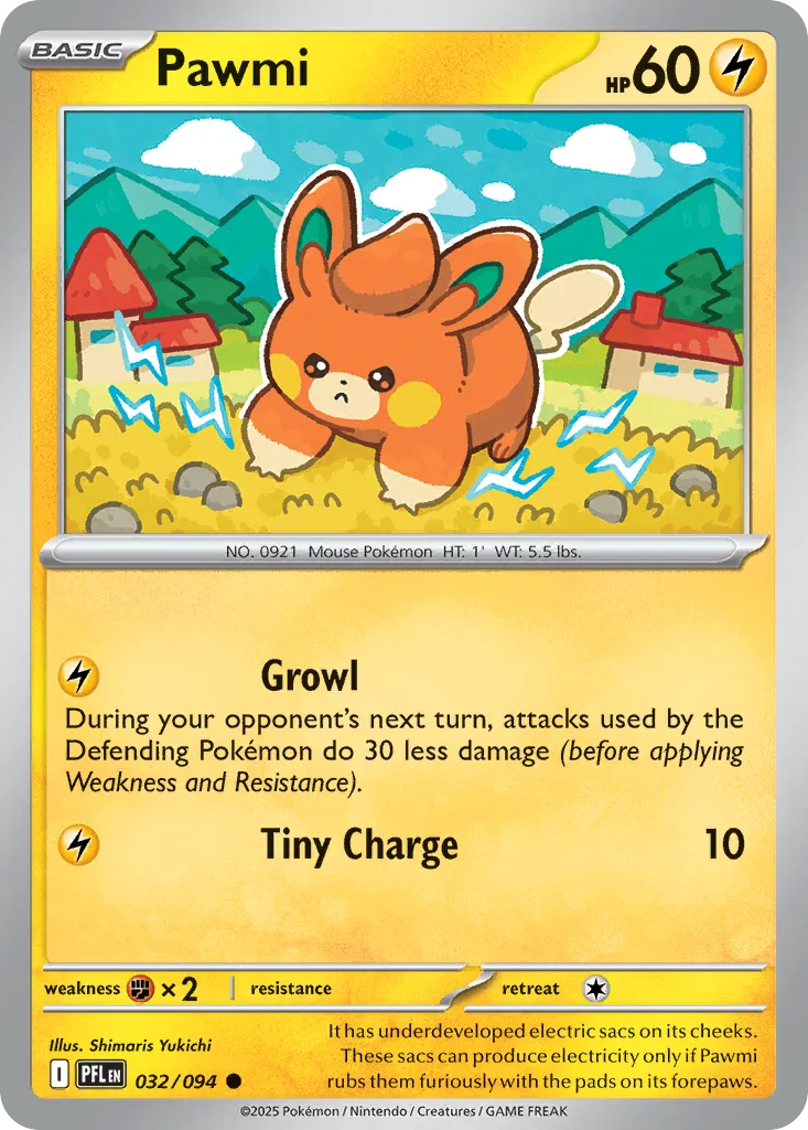 Pawmi — ME02: Phantasmal Flames — Pokémon